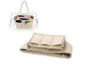 Handbag organizer for women, felt bag organizer Tote organizer Handbag folder Bag in bag organizer with zipper pocket,