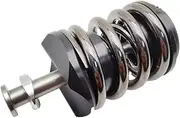 Xuanqingyi Store Bike Bicycle Rear Shock Compatible with Brompton Compatible with P T Line Folding Bike Bicycle Spring Suspension Titanium Bolts Shock Absorber Alloy(Black Gy)