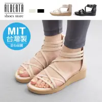 在飛比找momo購物網優惠-【Alberta】MIT台灣製 3.5cm涼鞋 休閒百搭一字