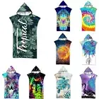 Hooded Beach Towel Fabric Swimming Bathrobe Bath Towel Cape Surfing