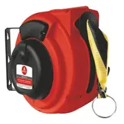 ALEMLUBE Caution Safety Barrier Reel - 16M Long Yellow And Black Band BRP5216C