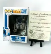 Funko Pop Star Wars R2-D2 Custom hand placed Crystals -Vinyl Art Crystal Figure