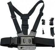 Mobile Phone Chest Mount Chest Strap with Quick Release - Adjustable, Breathable Smartphone Holder - Compatible with iPhone, Samsung, GoPro, DJI Osmo & Action Cameras POV/VLOG
