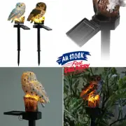 Garden Light Waterproof Ornament Lawn Owl Solar Powered LED Novelty Lamp Outdoor