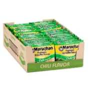 Maruchan Ramen Chili, Instant Ramen Noodles, Ready to Eat Meals, 3 Oz, 24 Count