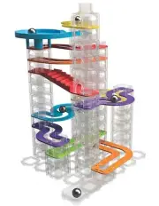 [FAT BRAIN TOY CO.] Trestle Tracks Marble Run Builder Edition Toy Set 73Piece