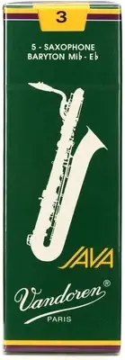 Vandoren SR343 - JAVA Green Baritone Saxophone Reeds - 3.0 (5-pack)