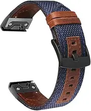 [ISOUDE] 26 22mm Watchband For Garmin Fenix 7 7X 6X 6Pro 5X 5 Plus 3HR Enduro Descent Mk2 Quick Release Leather Strap Smartwatch Bracelet