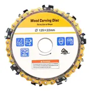 5inch 22mm Diameter 9 Tooth Chainsaw Disc for Angle Grinders Circular Slotted Saw Blade for Woodwor As Shown