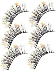 DECOMELODY 3 Pairs Fluffy False Eyelashes for Women Wispy Eyelash Extensions for Stage Performance Lightweight Easy to Apply for Special Occasions Makeup Accessories