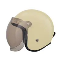 在飛比找蝦皮商城優惠-M2R MO-3 安全帽 MO3 素色款 奶茶 復古帽 半罩