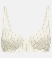 Jean Paul Gaultier Striped bra top