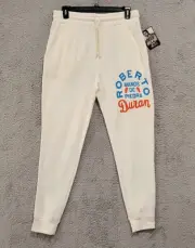 RARE! ROF Roberto Duran Manos De Piedra Hands Of Stone Sweatpants Ivory XL