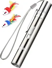 RAYWE Tease Cat Pen Flashlight Toy Laser LED Pen Light USB Charging 3 Lighting Modes Creative Style