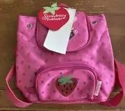 2005 Strawberry Shortcake Kids NEW Backpack Sparkles Snap Decor Pink See Descrip