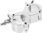 SWOOMEY Light Buckle Stage Light Accessory Pole Clamp Spot Grip Pipe Double Clamp Stainless Ratcheting Universal Stage Lamp Truss Clamp Large Lights Truss Clamps Aluminum Alloy Silver