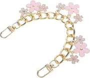 [CONGARTENO] Metal Purse Chain Flower Bag Chain Extender Handbag Handle Purse Decoration