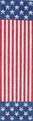 Patriotic Eyeglass Case Hand Painted Needlepoint Canvas