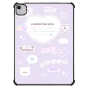 iPad Air (4th/5th gen) iPad Impact Case mochi composition book (purple) by sleepydaze