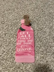 Wine Bottle Sock Cover - Let All That You Do Be Done For Wine