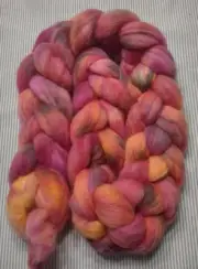 Fine Superwash Wool Top Roving Spinning Handpainted Dyed USA NWT Cape Anne