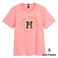 在飛比找momo購物網優惠-【Hush Puppies】男裝 T恤 經典刺繡狗品牌圖騰短