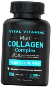 Collagen for Women & Men - Type I, II, 150 Count (Pack of 1) Multi Collagen
