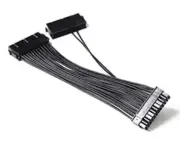 2 Pack! Dual Psu Cable 24 Pin Mining Extension Cable for ATX Mining (12 Inch)