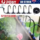 5-20M Misting System Kit Adjustable Automatic Misting Watering Garden Spray Kit