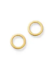 Moon & Meadow Open Circle Stud Earrings in 14K Yellow Gold - Exclusive