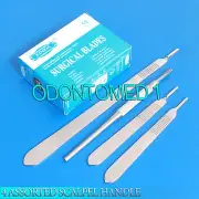 4 Assorted Scalpel Knife Handle #3 + 100 Surgical Sterile Dissecting Blades #15