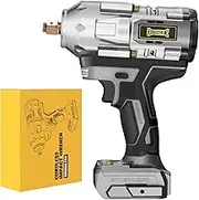 Cordless Impact Wrench for DeWalt 20v Battery,1/2 inch Impact Wrench 900Ft-lbs(1200N.m) High Torque Brushless Electric Impact Gun, Power Impact Driver with 4-Mode Speed, LED Work Light(no battery)