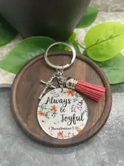 3.5" Stainless Steel Inspirational Scripture Keychain New Free Ship A2921