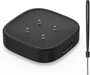 VANCLE Charger for Fitbit Versa 4 / Versa 3 / Fitbit Sense 2 / Sense, Magnetic Charging Adapter with USB C Port, Portable Wireless Charger (Black)