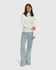 [Belle & Bloom] Brooklyn Knitted Turtleneck - Ivory