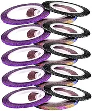 MERRYHAPY Nail Striping Tape Lines Gold Silver Wire Belt 30pcs Manicure Strip Sticker Nail Art Tape