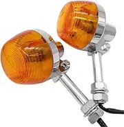 Motorcycle Indicators Flowing Turn Signal Lights Motorcycle 10mm Amber Turn Signal Light for Ho&nd&a XL100 C70 CT70 CT90 CB350 CM400 CB450 CB750 Indicators