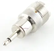 UHF Female to 3.5mm Phone Plug Coax Adapter Connector - USA Ham Radio Seller
