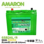 AMARON 65B24L NS60 銀合金 汽車電池 一年保固 46B24L 愛馬龍 電瓶 哈家人