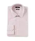 HUGO BOSS ENZO US BLACK LABEL DRESS SHIRT EASY IRON REGULAR FIT STRIPED RED -NWT