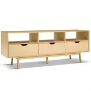 Kings Wooden Scandinavian Entertainment Unit - Natural