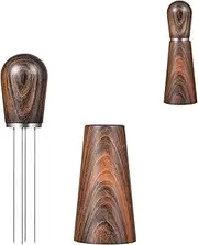 Espresso Coffee Stirrer, Pavant Coffee Stirring Tool for Espresso Distribution, Natural Wood Handle and Stand, Professional Barista Hand Distribution Tool (Sandalwood)