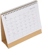 jojofuny Simple Desk Calendar 2025 Minimalist Monthly Planner Standing Flip Calendar Modern Desktop Calendar for Scheduling Planning