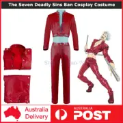 The Seven Deadly Sins Ban Cosplay Costume Leather Suit Halloween Uniform Outfit