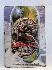 Moosehead Beer Bottle Vintage Ad Reproduction Metal Sign 12"x8"