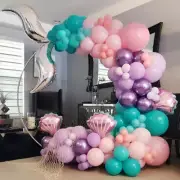 119Pcs Mermaid Balloon Garland Party Decorations Kit, Mermaid Tail Arch Party De