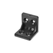 Shelf Cabinet Door Plastic Corner Braces 27x27x27mm Angle Brackets, 50 Pcs Black