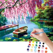 HAPPINNO Paint by Numbers Canvas,Paint by Numbers for Adults & Kids Beginner,...