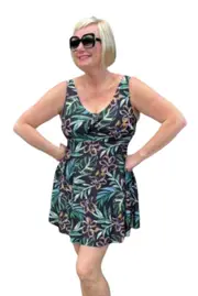 LaSculpte Waterfall Swimsuit in Fresh Tropical-Fresh Tropical