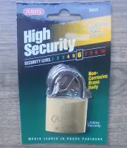 ABUS 55/40C Solid Brass Padlock with Hardened Steel Shackle HIGH SECURITY 6